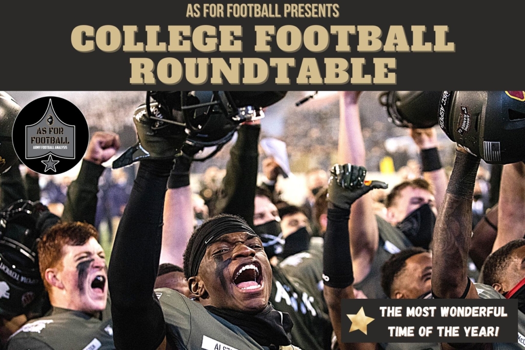 It's a combined show this week. The AFF crew reviews the big win at Liberty, talks briefly about the uniform reveal for Army-Navy, and then reviews Fact or Fiction and the Good, the Bad, and the Ugly. It's always fun to talk Army Football when the team kicks ass.

Plus, how badly did Liberty QB Malik Willis hurt his draft stock last Saturday?

Then we're onto our Conference Championship Weekend Preview and our weekly picks. Who's buying beer at Army-Navy? It looks like we might already know.