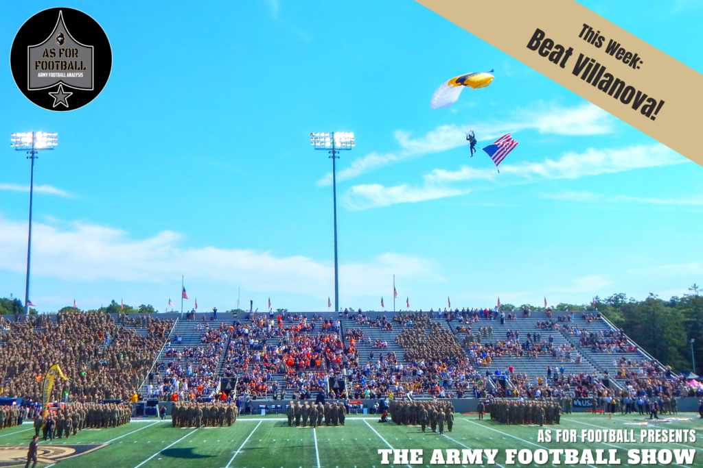Army lost to another good team this week, but they somehow came out of the deal with the most efficient passing offense in the entire country. What a world!

This week, the AFF Crew breaks down the loss to UTSA, talks running game versus passing game, and then goes through the Good, the Bad, and the Ugly as well as last week's Fact or Fiction. 

We then preview this week's contest against Villanova, the #7th ranked team in the FCS coming in for a game that the Black Knights absolutely MUST WIN. We'll tell you all about the WIldcats and their dynamic rushing attack led by RB Dee Wil Barlee.

Get ready, friends. This is a BIG week of Army Football.

Go Army! Beat Villanova!!!
