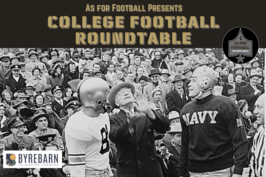 The rumors are true! 

Yes, that's right. We finally did it. 

This week: we're talking Navy Football with actual Navy fans. How do they feel about how Coach Ken was treated, what do they expect this season, and what generally does a good season look like for the Mids? Plus, we talk about Army's win total using the newest SP+ rankings, and finally, it's CONFERENCE REALIGNMENT MADNESS.

Get yourself a drink, friends... you're gonna need it.
