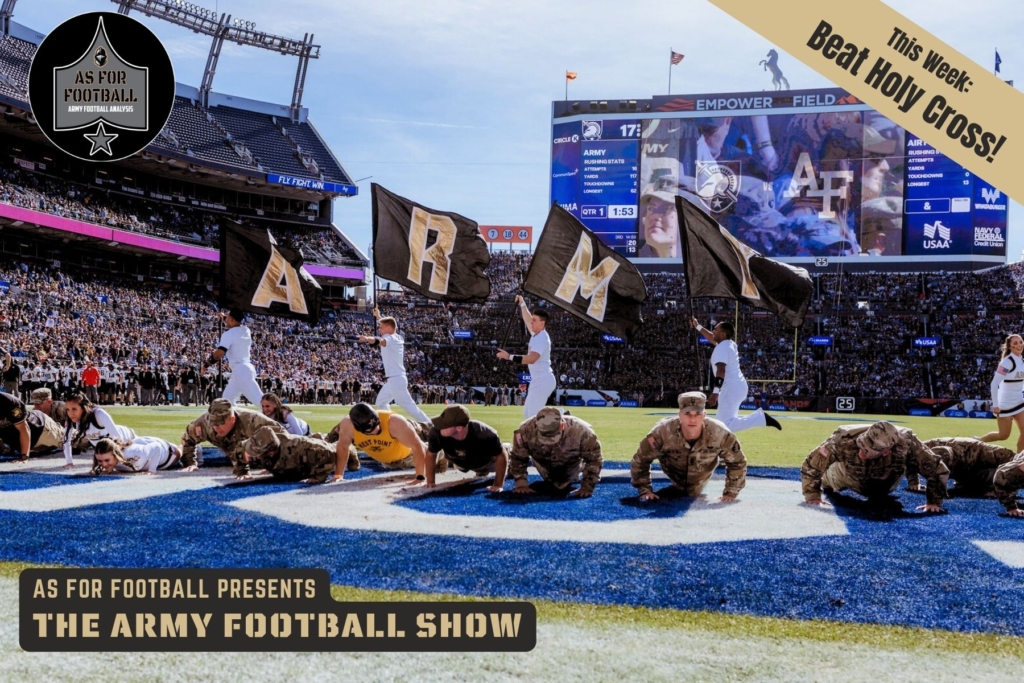 Army got a big win over Air Force this week in Denver. We relive the big win and talk about what went right and how this win sets the Black Knights up going forward. After that, we go through the Good, the Bad, and the Ugly and wonder...

Is Army good this year? 

Then we're on to Holy Cross! The Crusaders are in first place in the Patriot League with a terrific power running attack. We'll talk about how the game might go and what Army needs to do to get a win.

It's a good show this week.

Go Army! Beat Holy Cross!!!