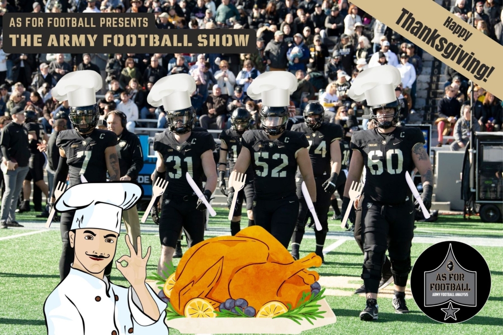 Army got a monster win over Coastal Carolina!

This week: we relive Saturday's victory, talk about what went right, and ponder what it means for the Black Knights' future.

Then: Has Jordan lost his mind?! 

Super-fun show this week, friends.

Happy Thanksgiving!!!