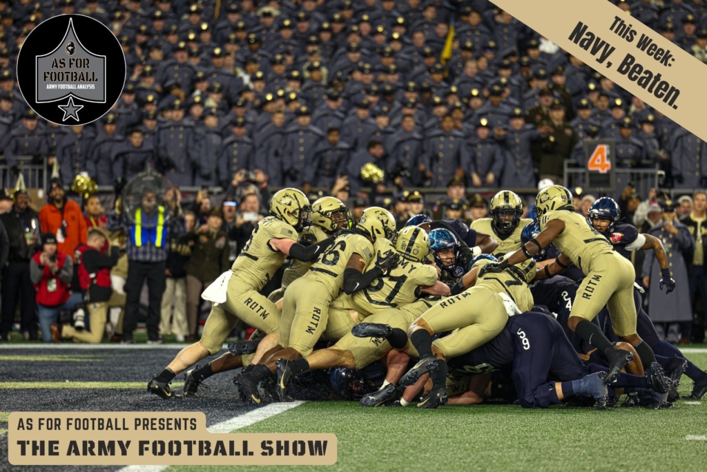 This week: Army won the 124th Army-Navy Game! 

Come relive the game and celebrate victory with the AFF Crew. We go deep on what worked and what didn't and then talk about what the future holds for the Black Knights. 

Then, someone won the Heisman! Did the committee make the right choice?

Finally, we review this week's bowl games and talk a little about what you ought to be watching.

What a game, friends! WHAT A GAME!

Go Army! Beat Navy!!!