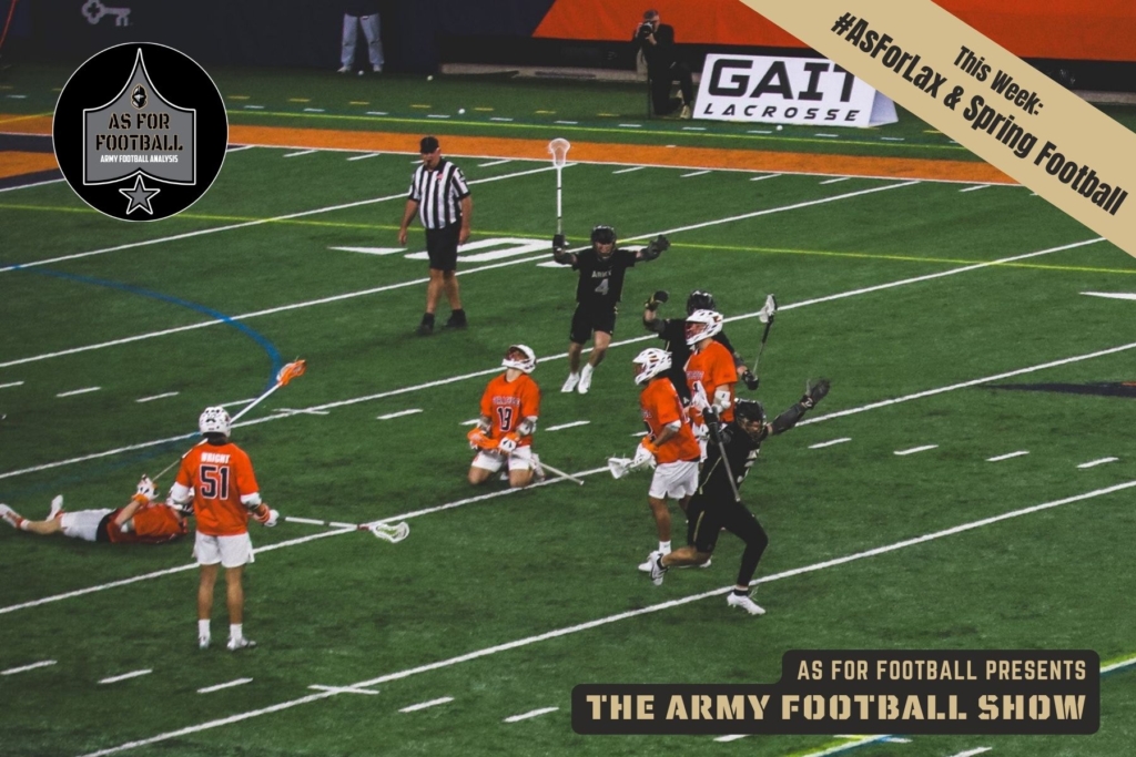 This week: Army Lax beat Mercer, a top-10 team from Syracuse, and Lafayette, all in the space of *8* days. The team is now ranked 5th in the nation with new polls inbound, and they looked primed for a run at the NCAA Tournament. We'll tell you all about it, get you caught up on Army Baseball, and break down Army's first-ever American Conference schedule.

It's a great show this week, and friends, if you're not onboard with Army Lacrosse, you are really missing out.

Go Army! Beat Holy Cross!!!