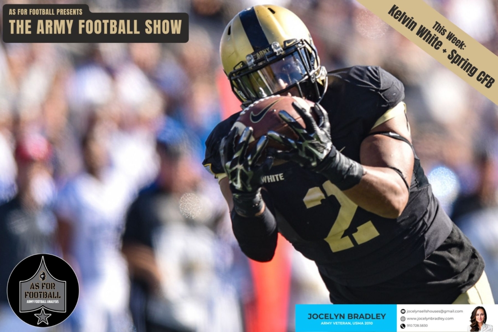 Dan, Rob, and Omar open the show with a brief discussion of Army Lax and RPI. We then transitioned to discussion of the Spring Game and Army's offensive scheme, followed by some discussion of the recent Transfer Portal news.

Former Army QB/TE Kelvin White then joins us for the best interview we've had in quite a long time. He talks about the transition from Coach Ellerson to Coach Monken, about how West Point set him up to learn to snowboard in the Alps, and about how Army might (or might not!) use their Tight Ends in the passing game this year.

Friends, we had a really good show this week. The best of the offseason by far. Don't miss it!