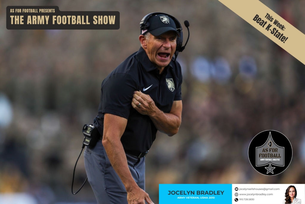 This week: we talk through the loss to Tarleton State, discuss a handful of statistics, and then move the Hell on. Then we play games, win prizes, and discuss moving in the Army. After that, it's time to preview K-State. They've got a good team, but maybe Army has an opportunity this week. We finish with Fact or Fiction and our new Mailbag section.

Great show this week with a slightly new format. Let us know what you think!

Go Army! Beat K-State!!!