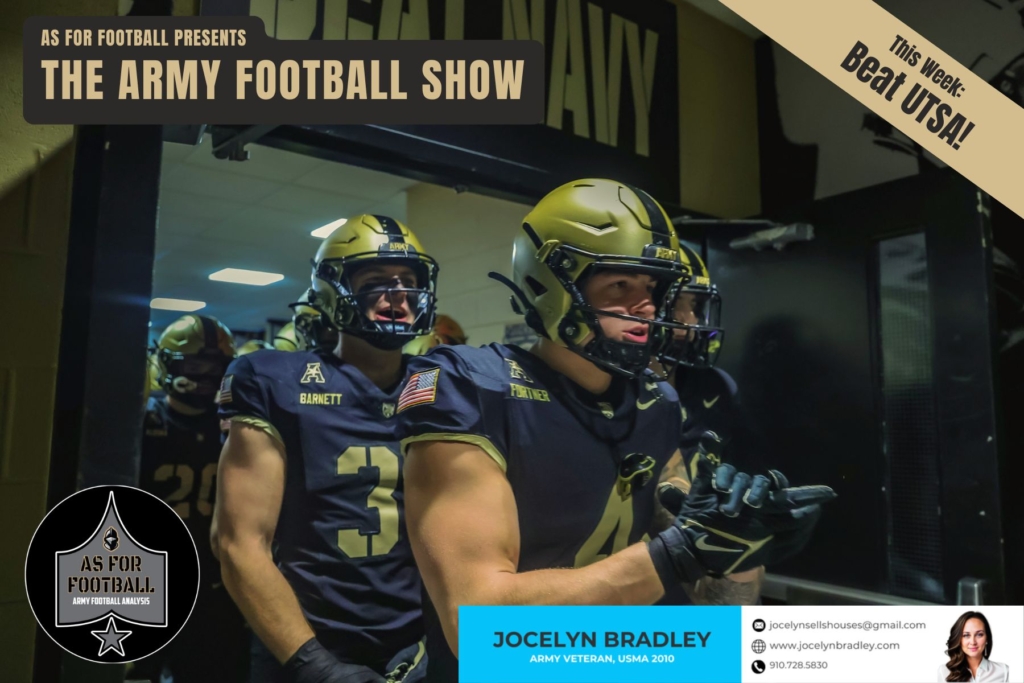 This week: Army took a tough home loss on Senior Day to Tulsa. James and Dan talk about what went right and where it all fell apart and discuss the difference between playcalling mistakes and simple execution errors when a game comes apart in the fourth quarter. We close the top half of the show with a brief discussion of Army's chances at a bowl game.

Then we're on to UTSA! The Roadrunners have a GREAT team, at least at home. We preview the game and talk about what has to happen for the Black Knights to have a chance this week. Then it's time for Fact or Fiction and, of course, a few questions from our Mailbag.

That was a tough loss, but this was a good show. Check it out!

Go Army! Beat UTSA!!!