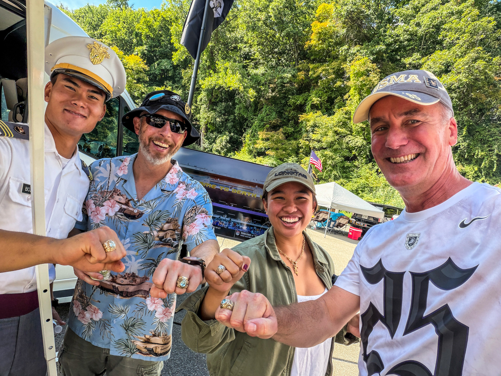 Matt, Dave, and I all got the same rings way back in 1995. Thirty years later, Gabbie and Preston forged two more in this very personal set.